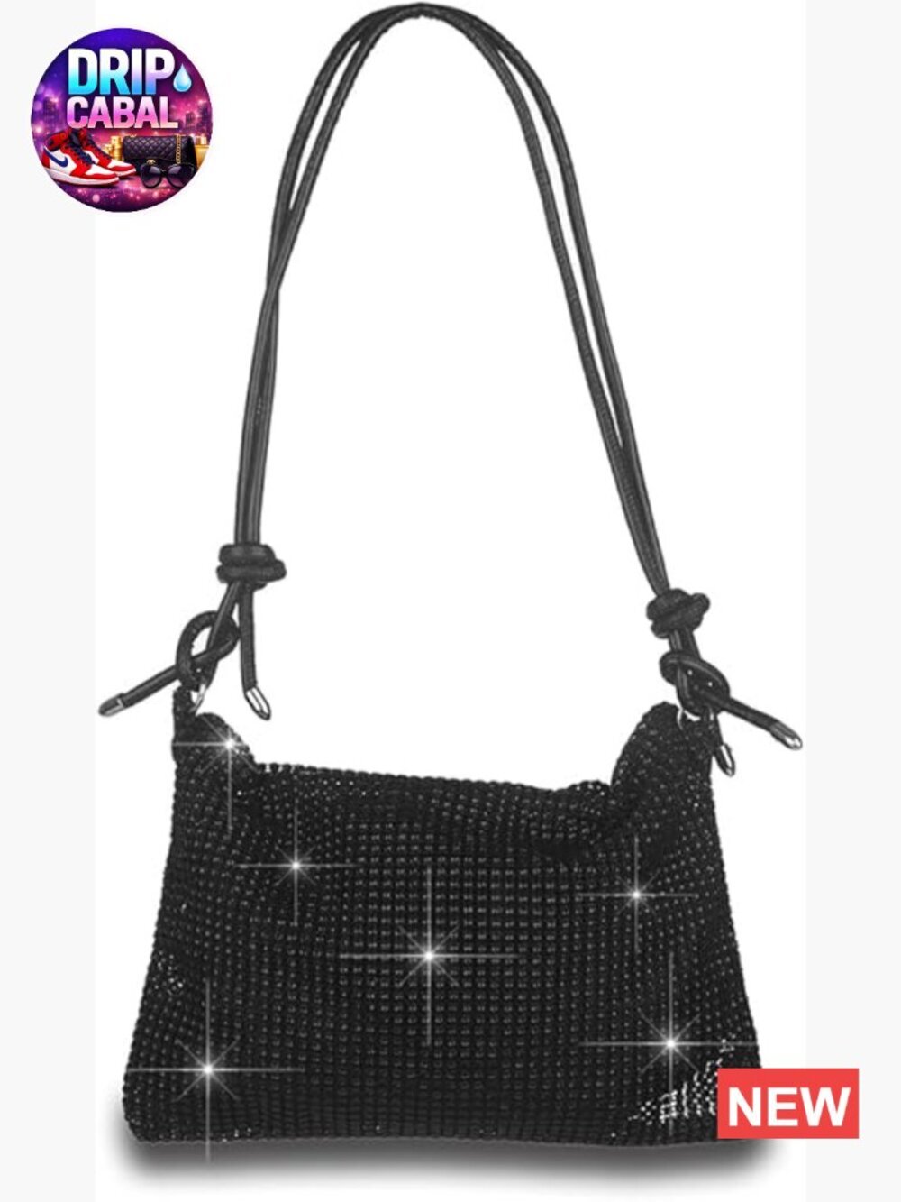 Rhinestone Evening Bucket Purse Shoulder Bag Party Prom Wedding